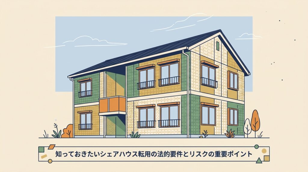 知っておきたいシェアハウス転用の法的要件とリスクの重要ポイント